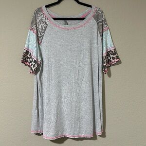 Honeyme Curvy multi animal print